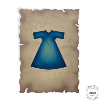 kağıt atölyesi 300 gr A6 mavi kaftanlı