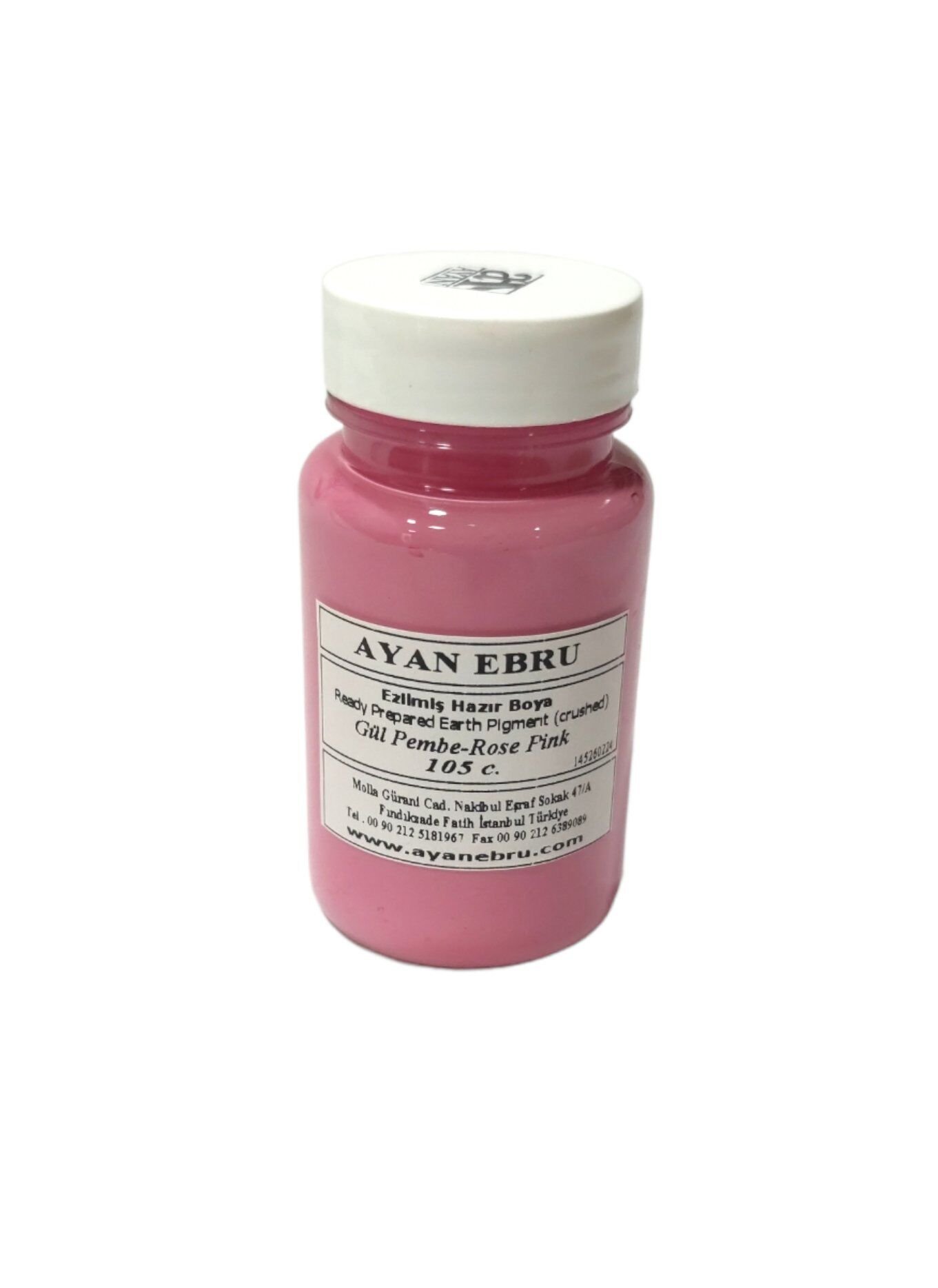 Ayan Ebru Ezilmiş Hazır Boya 105 cc Gül Pembe