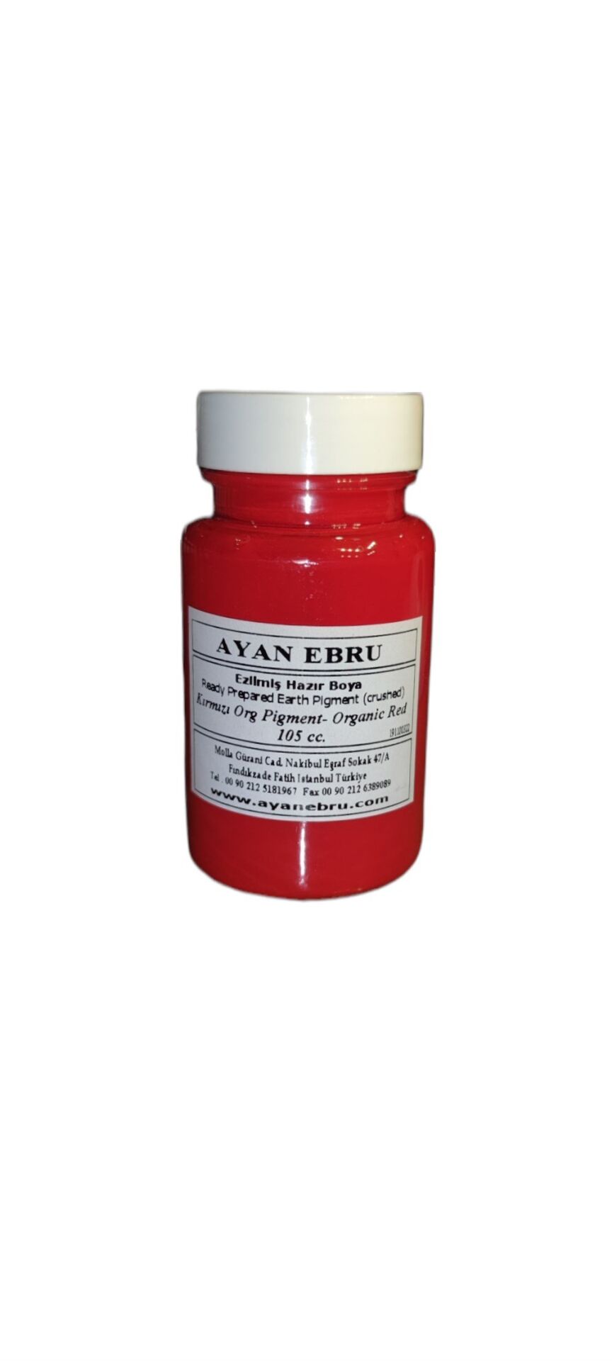Ayan Ebru Ezilmiş Hazır Boya 105 cc Kırmızı Org Pigment