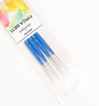 Karin By Da Vinci Çok Amaçlı (Nail Art, Tezhip, Minyatür, Sulu Boya, Guaj Boya) Fırça Seti No: 4