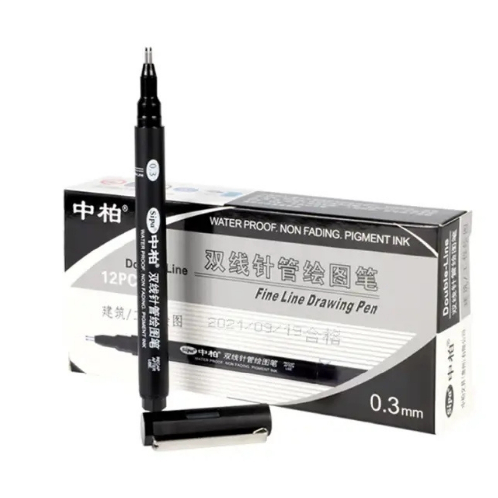 Çift Uçlu Teknik Çizim Kalemi 0.3 mm