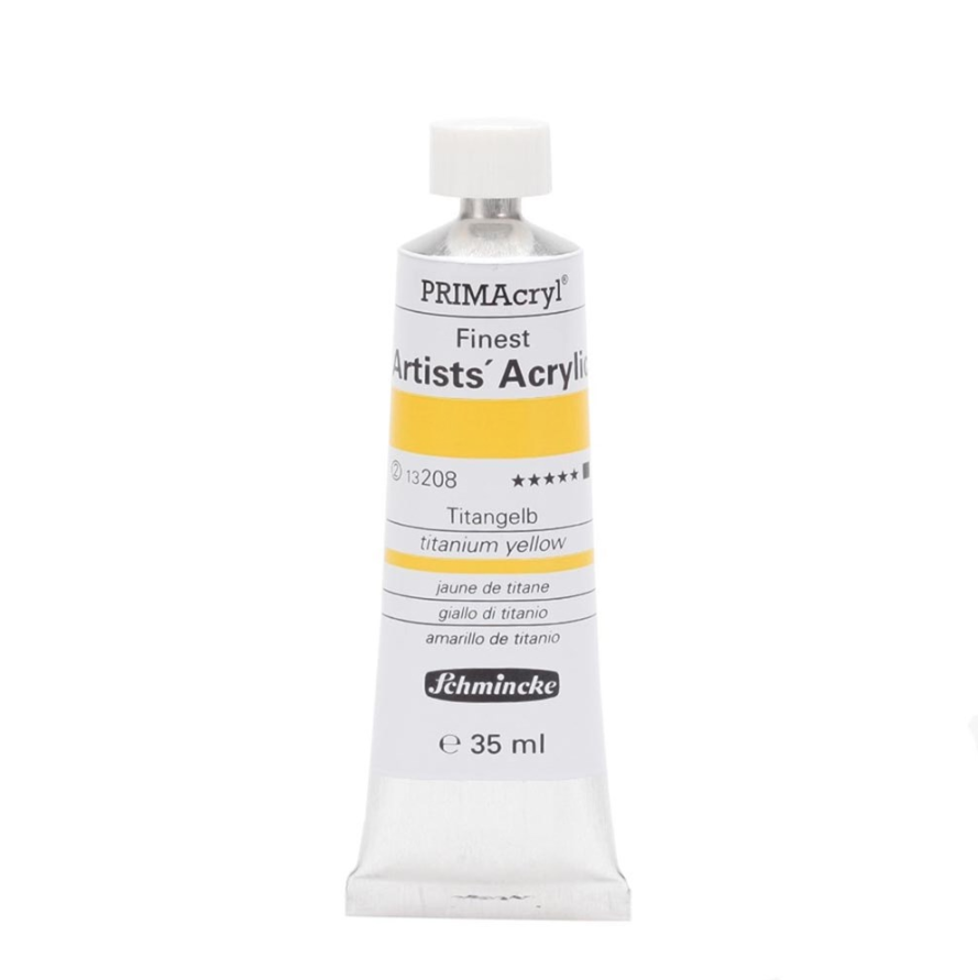 Schmincke 208 Titanium Yellow Primacryl Artist Akrilik Boya 35 ml Seri 2