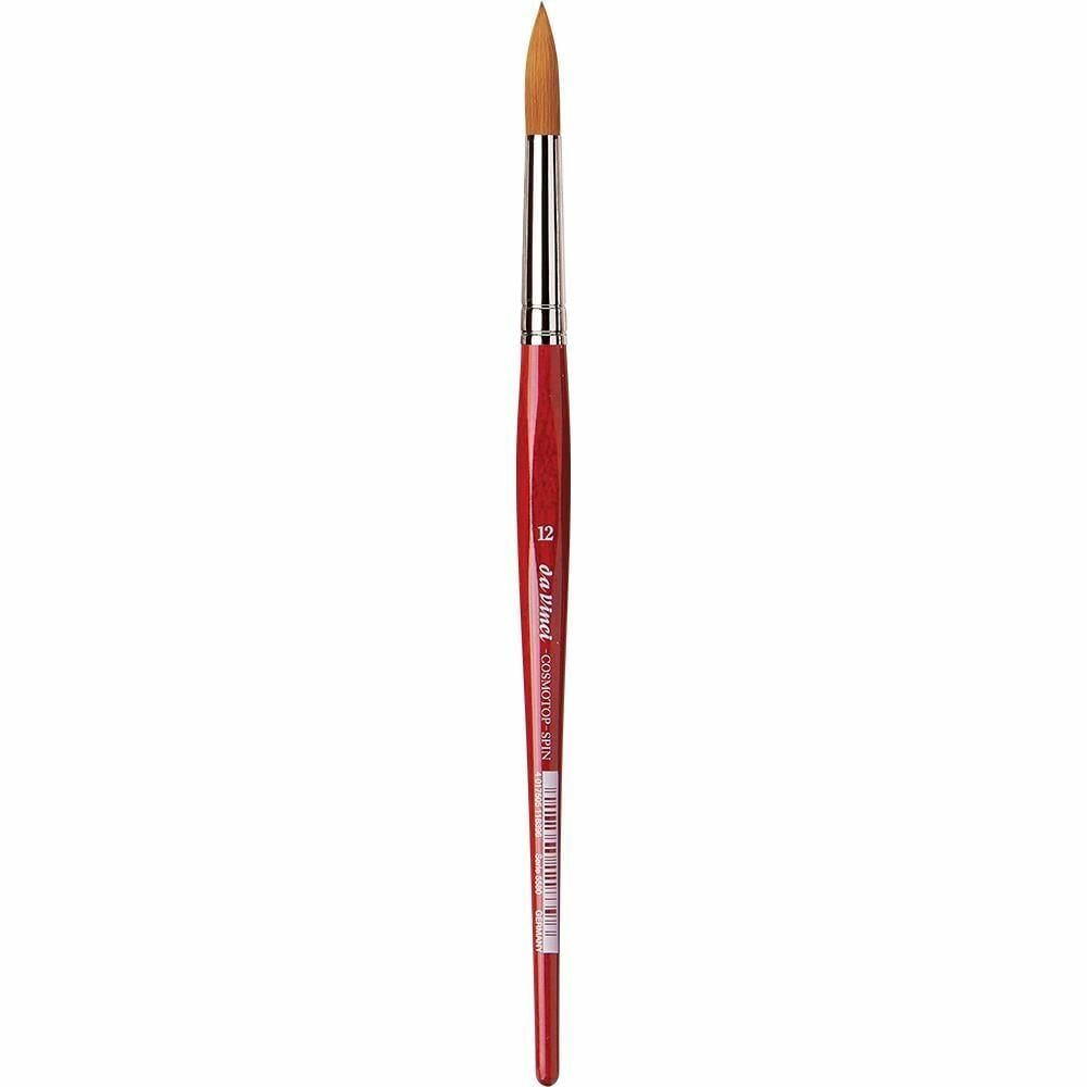Da Vinci 5580 Serisi Fırça No:12 Cosmotop Spin Sentetik Yuvarlak Sulu Boya Fırçası