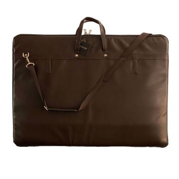 Bback 566 Suni Deri Proje Çantası Koyu Kahve 55x75 cm