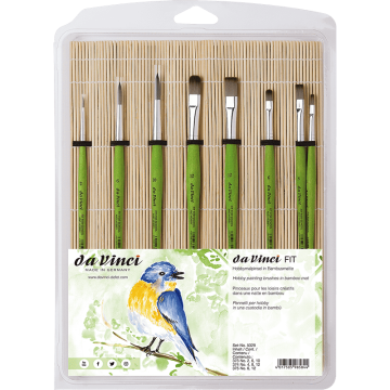 Da Vinci Bambu Fırçalıklı Sentetik Hobi 8'li Fırça Seti Seri 5329