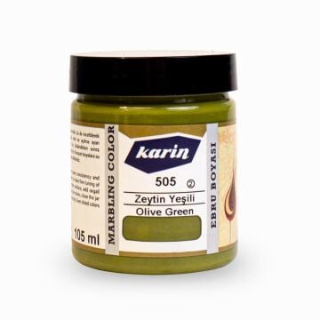 Karin Ebru Boyası 105 ml 505 Zeytin Yeşili