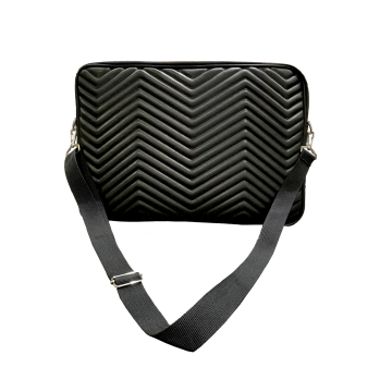 Bback 880 kapitone Çok Amaçlı Hat Çantası Askılı Siyah 30x42 cm