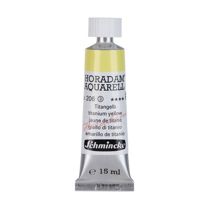 Schmincke Horadam Aquarell Artist Sulu Boya 15 ml Tüp Seri 3 206 Titanium Yellow