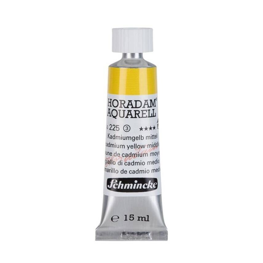 Schmincke Horadam Aquarell Artist Sulu Boya 15 ml Tüp Seri 3 225 Cadmium Yellow Middle