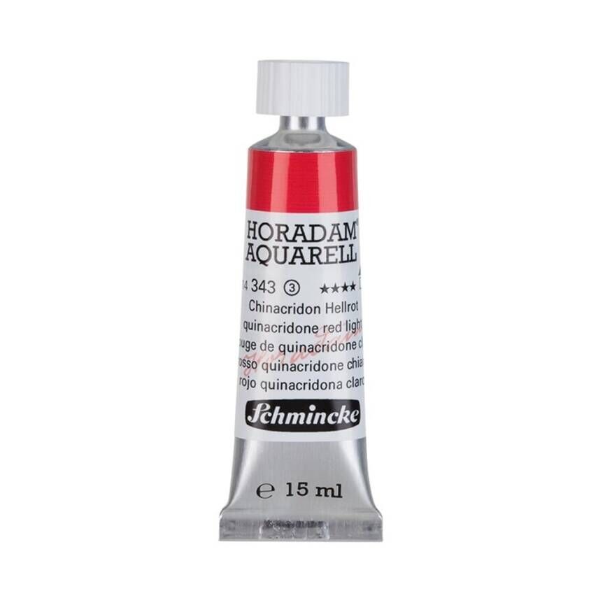 Schmincke Horadam Aquarell Artist Sulu Boya 15 ml Tüp Seri 3 343 Quinacridone Red Light
