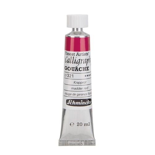 Schmincke 321 madder red calligraphy Gouache artist guaj Boya 20 ml