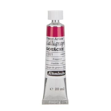 Schmincke 321 madder red calligraphy Gouache artist guaj Boya 20 ml