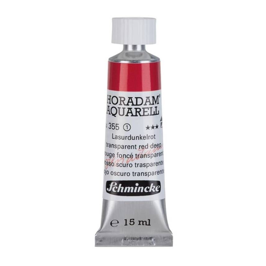 Schmincke Horadam Aquarell Artist Sulu Boya 15 ml Tüp Seri 1 355 Transparent Red Deep
