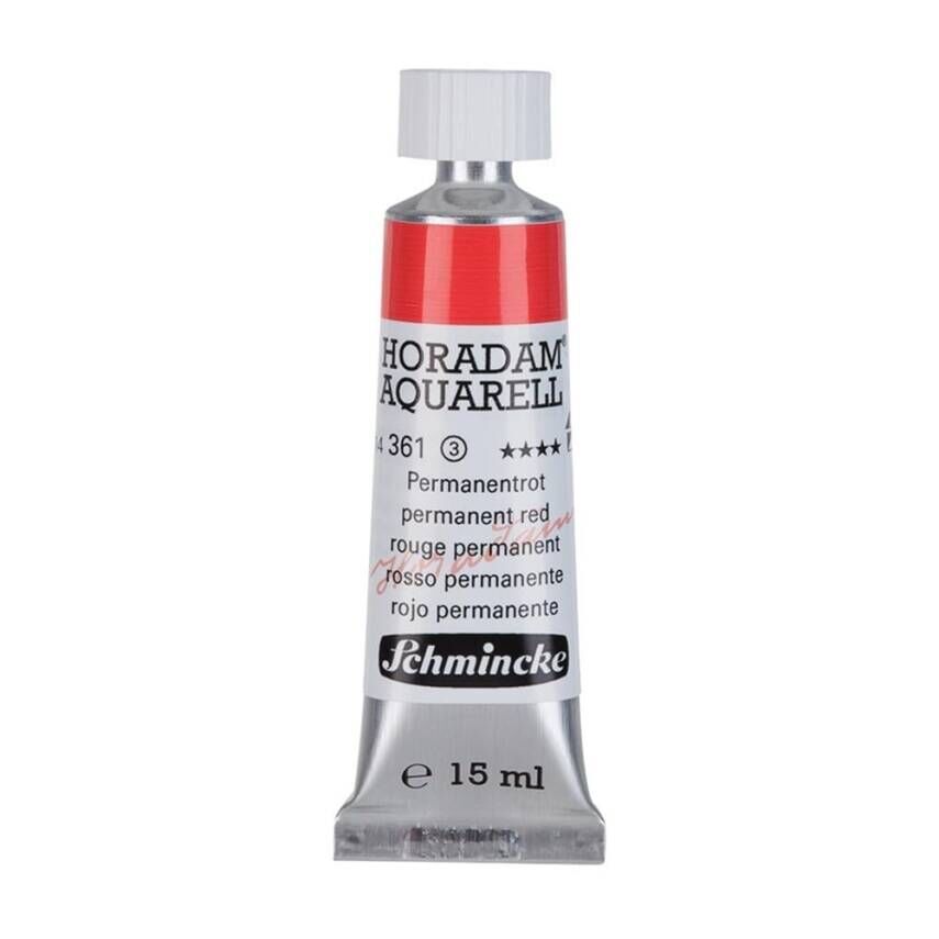 Schmincke Horadam Aquarell Artist Sulu Boya 15 ml Tüp Seri 3 361 Permanent Red