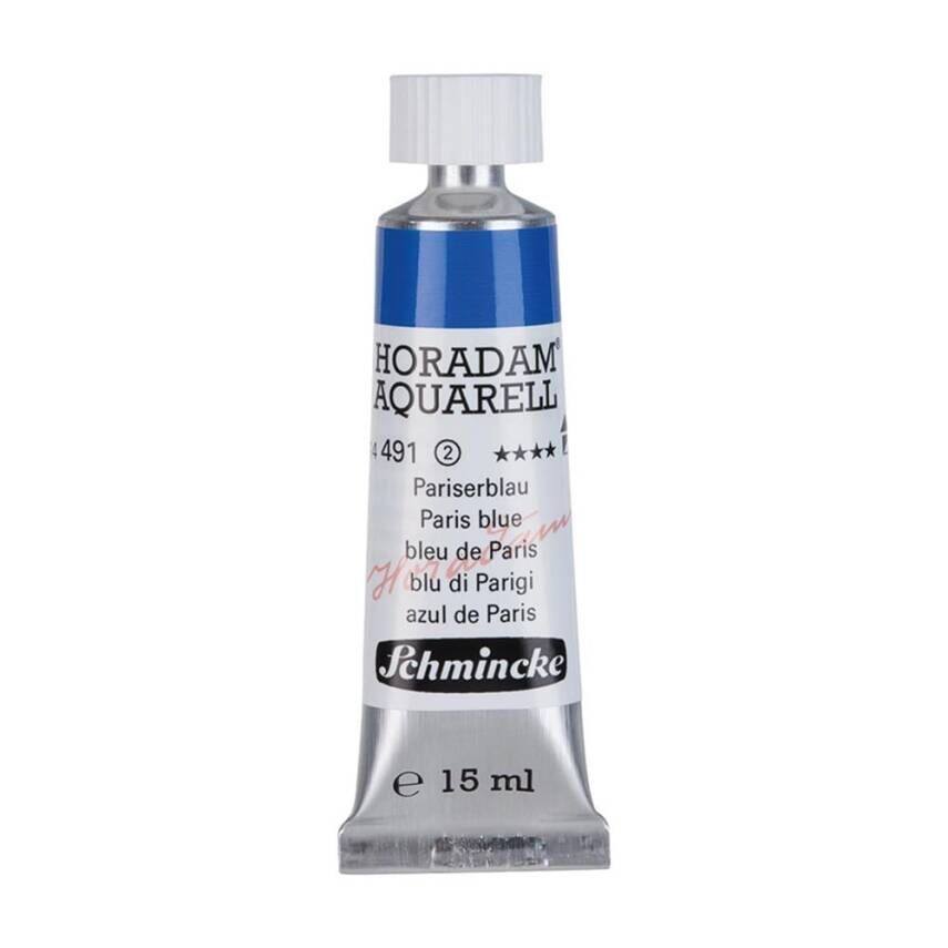 Schmincke Horadam Aquarell Artist Sulu Boya 15 ml Tüp Seri 2 491 Paris Blue