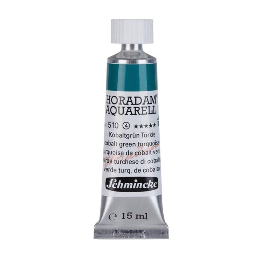 Schmincke Horadam Aquarell Artist Sulu Boya 15 ml Tüp Seri 4 510 Cobalt Green Turquoise