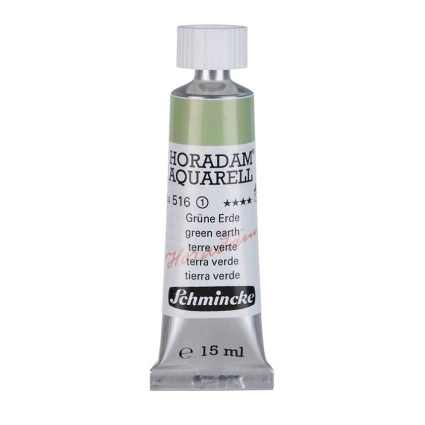 Schmincke Horadam Aquarell Artist Sulu Boya 15 ml Tüp Seri 1 516 Green Earth