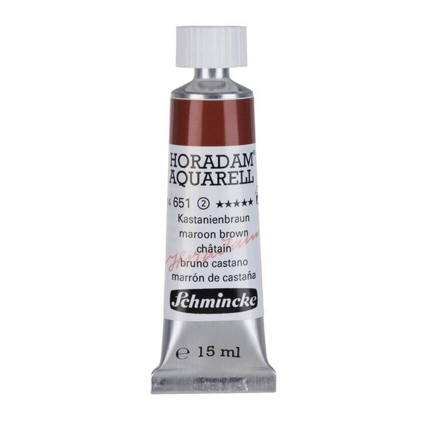Schmincke Horadam Aquarell Artist Sulu Boya 15 ml Tüp Seri 2 651 Maroon Brown