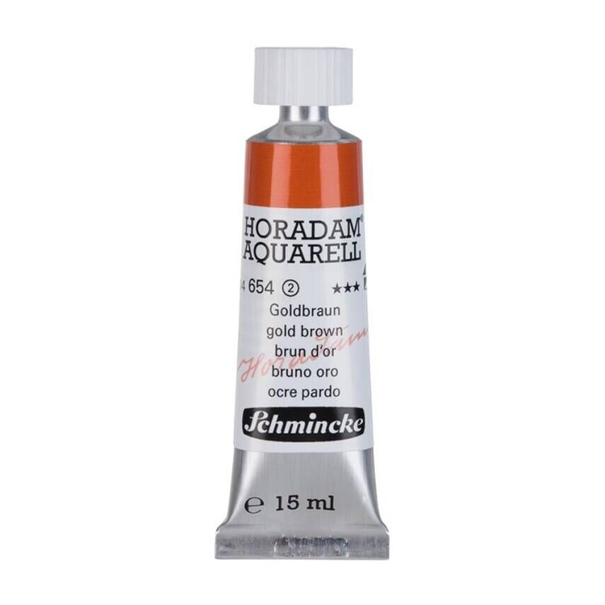 Schmincke Horadam Aquarell Artist Sulu Boya 15 ml Tüp Seri 2 654 Gold Brown