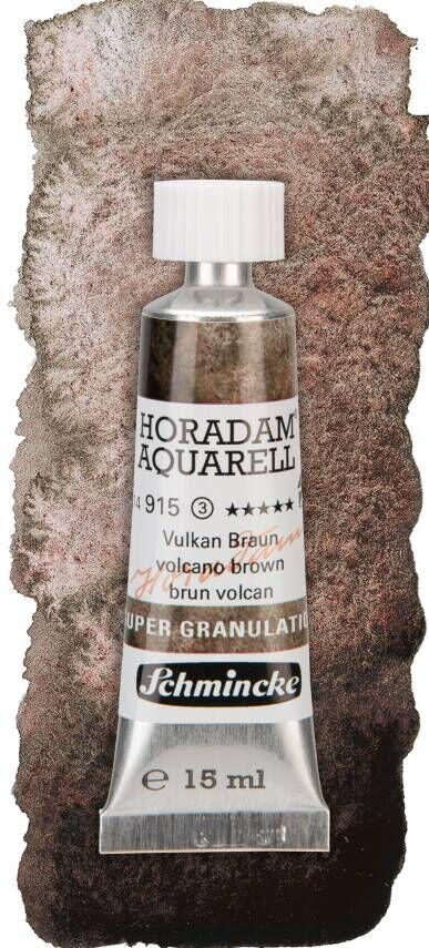 Schmincke Horadam Aquarell Super Granulation Sulu Boya 15 ml Tüp Seri 3 915 Volcano Brown