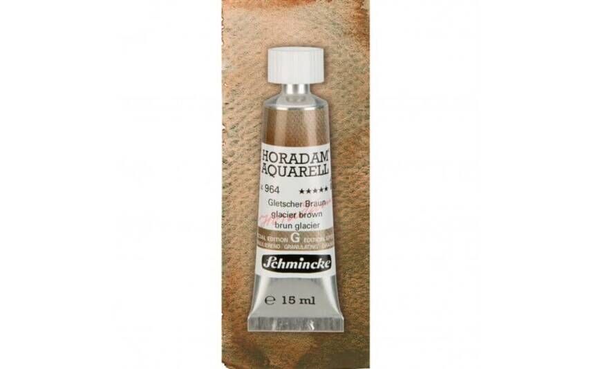 Schmincke Horadam Aquarell Super Granulation Sulu Boya 15 ml Tüp Seri 3 964 Glacier Brown