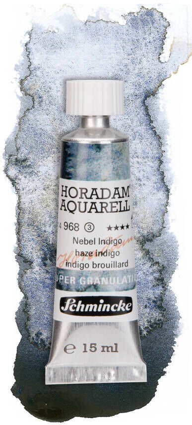 Schmincke Horadam Aquarell Super Granulation Sulu Boya 15 ml Tüp Seri 3 968 Haze Indigo