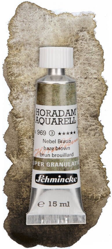 Schmincke Horadam Aquarell Super Granulation Sulu Boya 15 ml Tüp Seri 3 969 Haze Brown