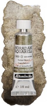 Schmincke Horadam Aquarell Super Granulation Sulu Boya 15 ml Tüp Seri 3 969 Haze Brown