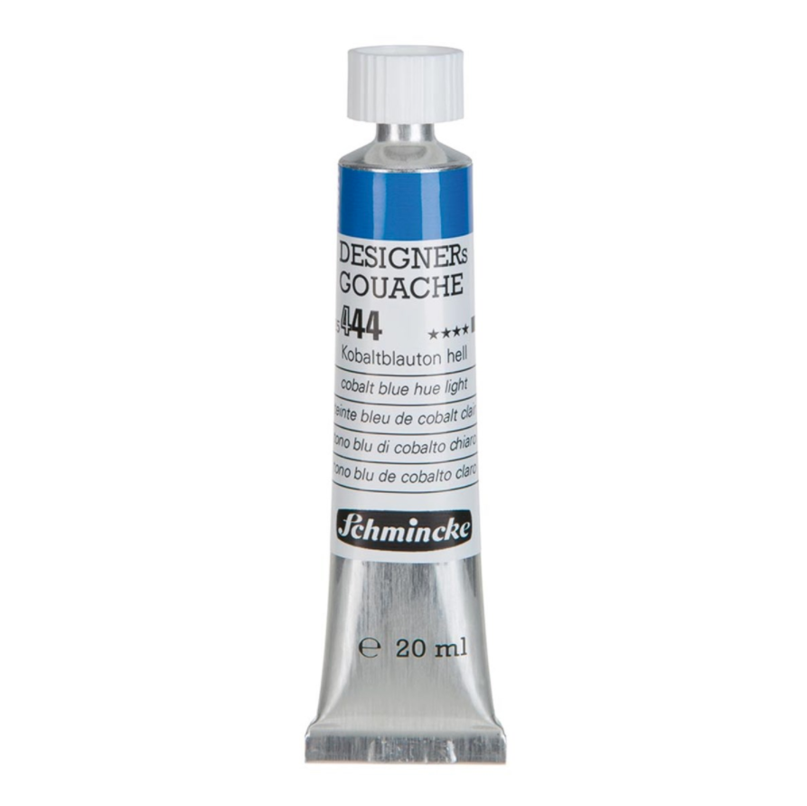 Schmincke 444 Cobalt Blue Hue Light HKS Designers' Gouache Boya 20 ml