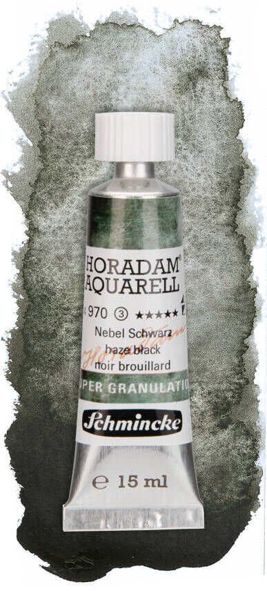 Schmincke Horadam Aquarell Super Granulation Sulu Boya 15 ml Tüp Seri 3 970 Haze Black