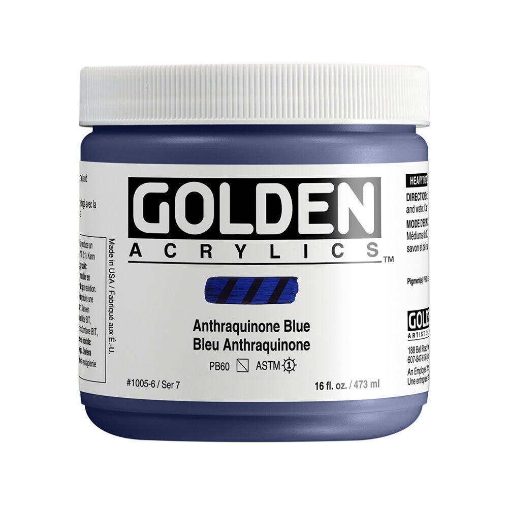 Golden Akrilik HB ANTHRAQUINONE BLUE 473 ML