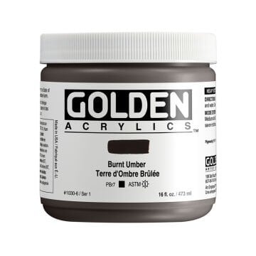 Golden Akrilik HB BURNT UMBER 473 ML