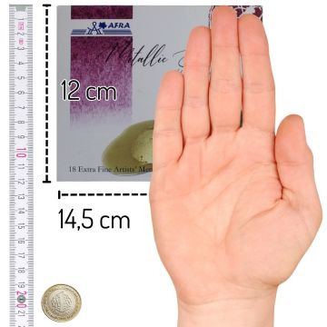 Afra Artists Water Colours Sulu Boya Yaldız Seti Medium Pan / Orta Boy Tablet 18'Li