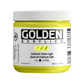 Golden Akrilik HB CADMIUM YELLOW LIGHT 473 ML