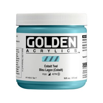 Golden Akrilik HB COBALT TEAL 473 ML