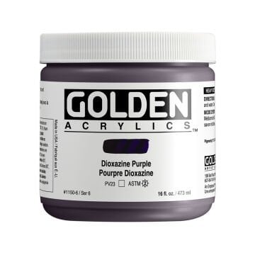Golden Akrilik HB DIOXAZINE PURPLE 473 ML