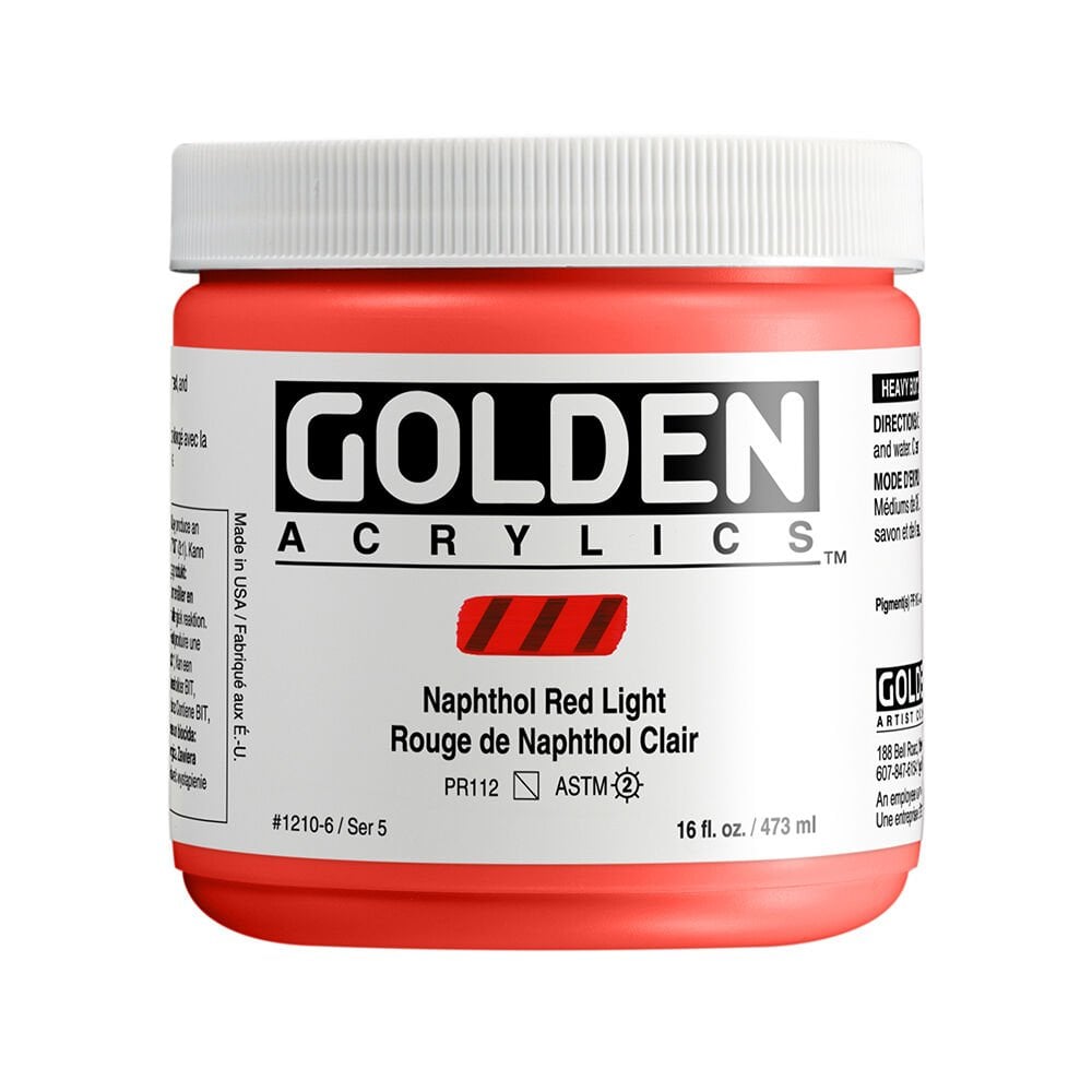 Golden Akrilik HB NAPHTHOL RED LIGHT 473 ML
