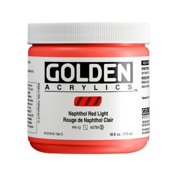 Golden Akrilik HB NAPHTHOL RED LIGHT 473 ML
