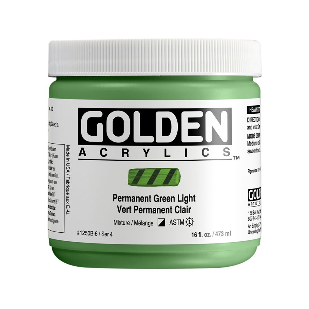 Golden Akrilik HB PERM.GREEN LT. 473 ML