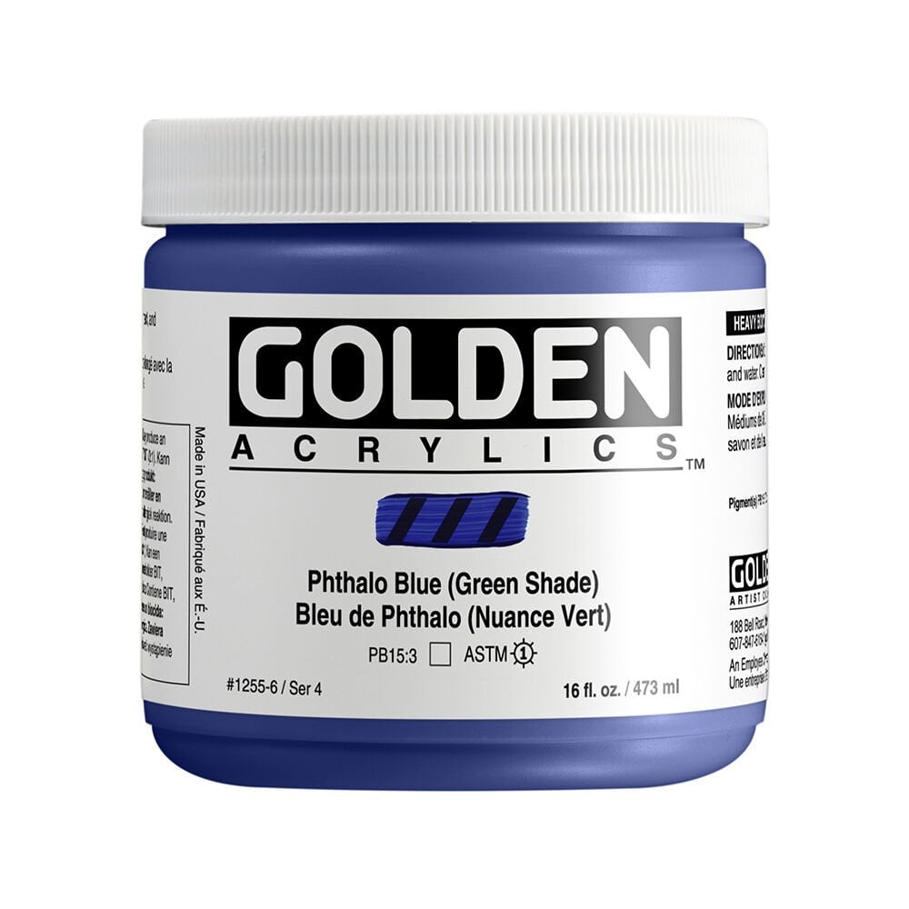 Golden Akrilik HB PHTH.BLUE (GRN SH.) 473 ML