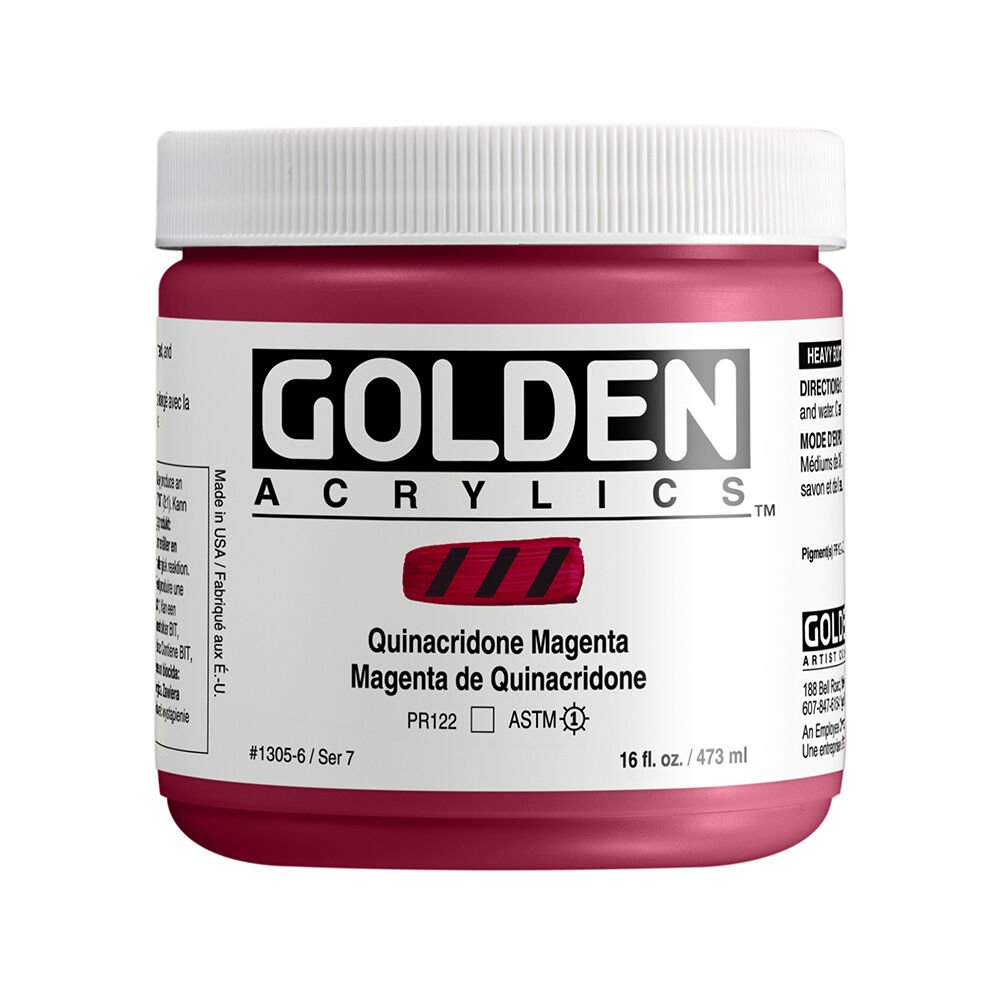 Golden Akrilik HB QUINACRIDONE MAGENTA 473 ML