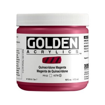 Golden Akrilik HB QUINACRIDONE MAGENTA 473 ML