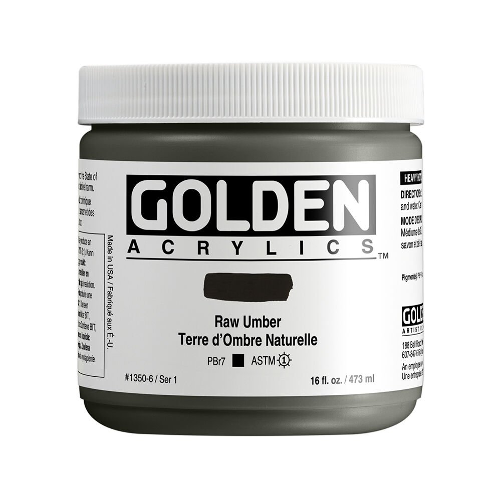 Golden Akrilik HB RAW UMBER 473 ML