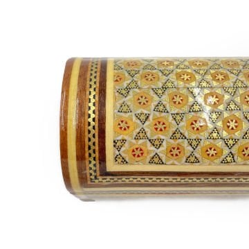 KALEMLİK AHŞAP KUTU İRAN TEZHİPLİ SEDEF KAKMA SANDIK TİPİ