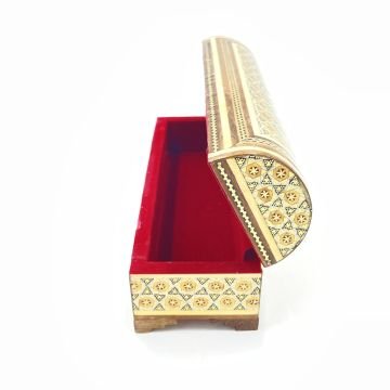 KALEMLİK AHŞAP KUTU TEZHİPLİ SEDEF KAKMA SANDIK TİPİ