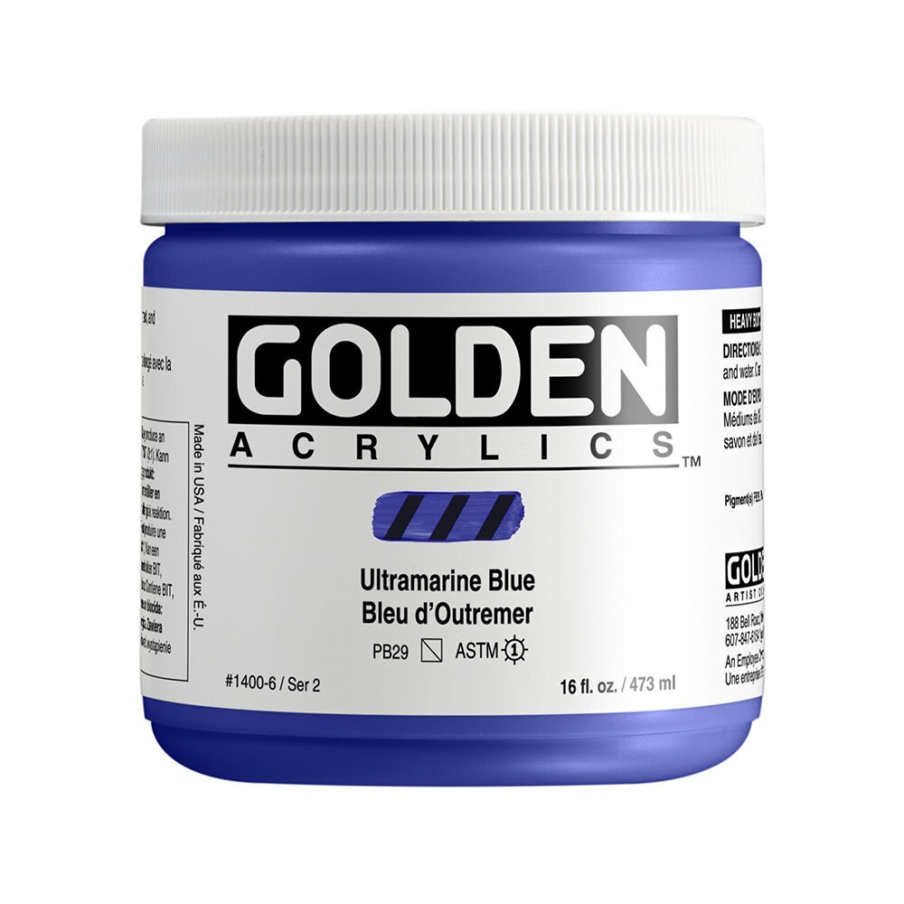 Golden Akrilik HB ULTRAMARINE BLUE 473 ML