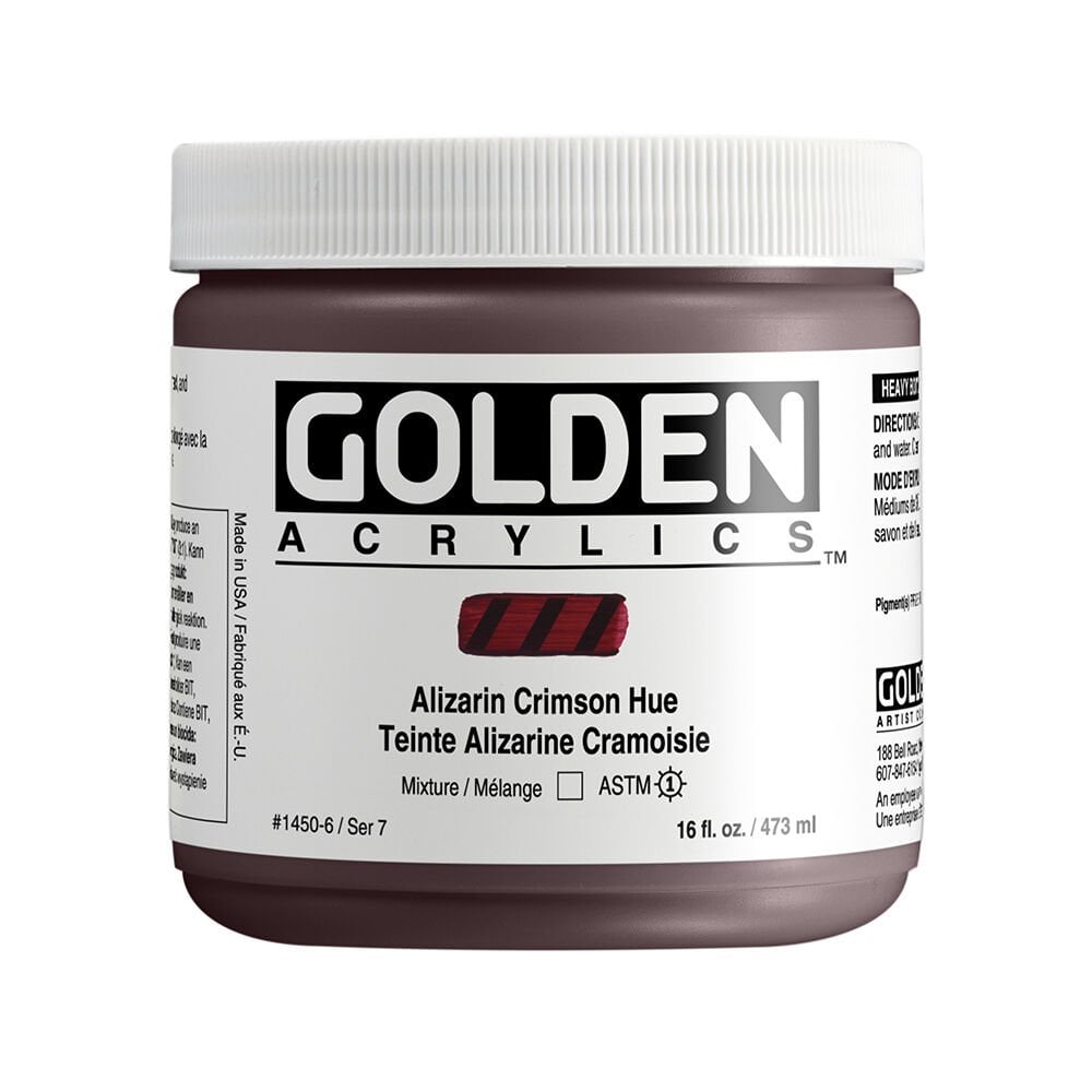 Golden Akrilik HB ALIZARIN CRIMSON HUE 473 ML