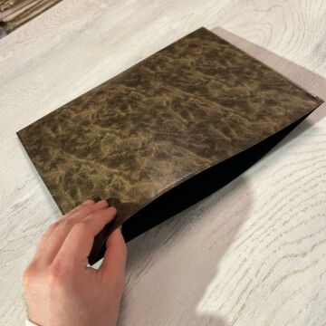 Yazı Altlığı Suni Deri Hazneli Açık Kahve