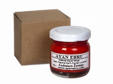 Ayan Ebru Ezilmiş Hazır Boya 40 cc Kırmızı Kadmium Pigment