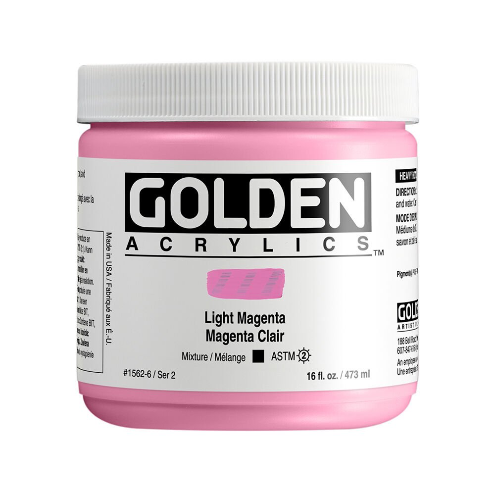 Golden Akrilik HB LIGHT MAGENTA 473 ML